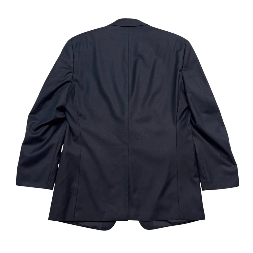 Ralph Lauren 40R Navy Blue Gold Buttons Blazer Jacket Sport Suit Coat Wool